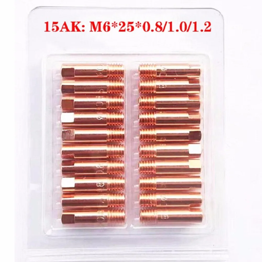 

4pcs/Set 15AK Gas Torch Nozzle 0.8/1.0/1.2mm MIG Welding Gun Gas Torch Nozzle Contact Tip Welding Tool MIG Welder Consumable