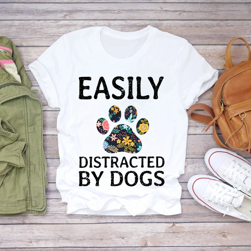 

Women Printing Cartoon Cat Coffee Kawaii Style 90s Ladies Print Lady T-shirts Top Womens Graphic T Shirt Female Tee T-Shirt