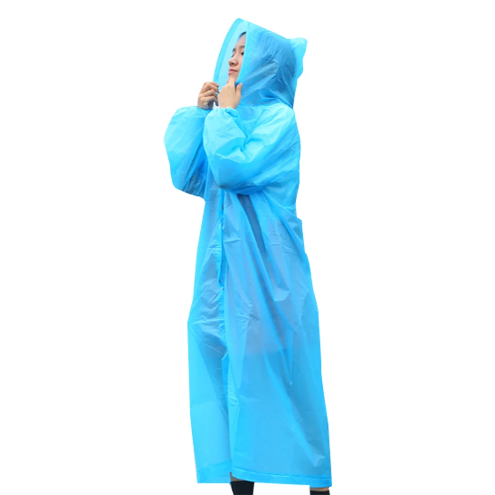 Женский и мужской дождевик плотный водонепроницаемый пальто-пончо прозрачная