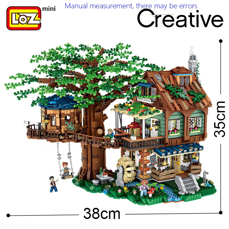 Новый LOZ Алмазный Мини конструктор вид города сцена для взрослых дерево дом
