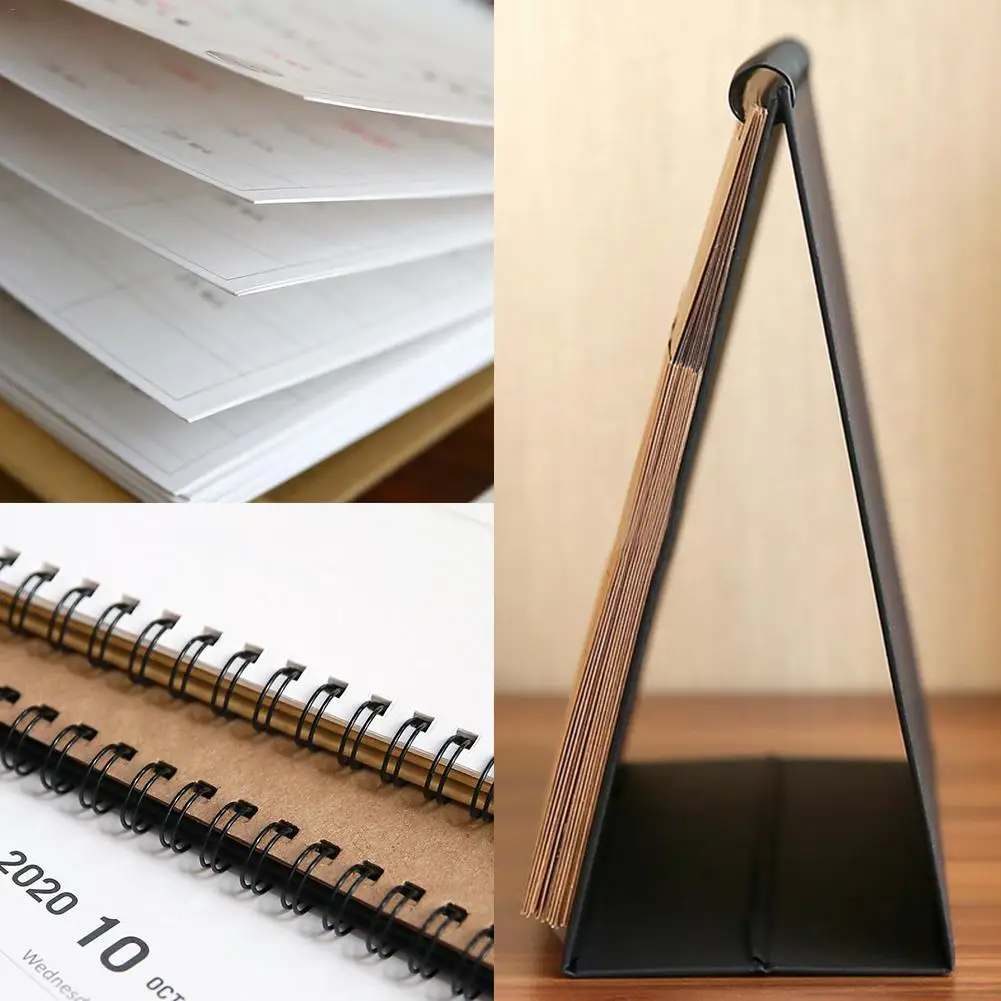 2020 Настольный календарь двухсторонний ежемесячный треугольный складной