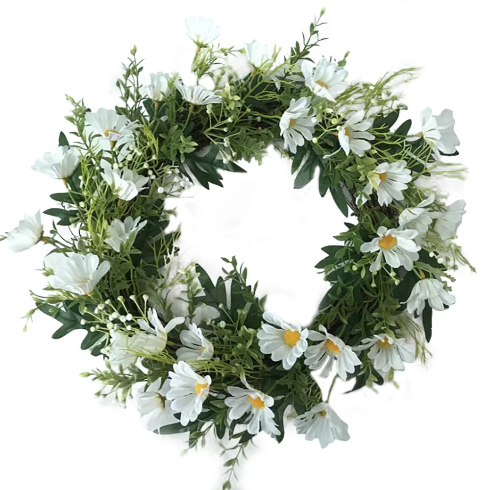 

Fake Flower Wreath Garland Wedding Party Decor Photography Idyllic DIY Home Multifunction Sunflower Chrysanthemum Wreaths