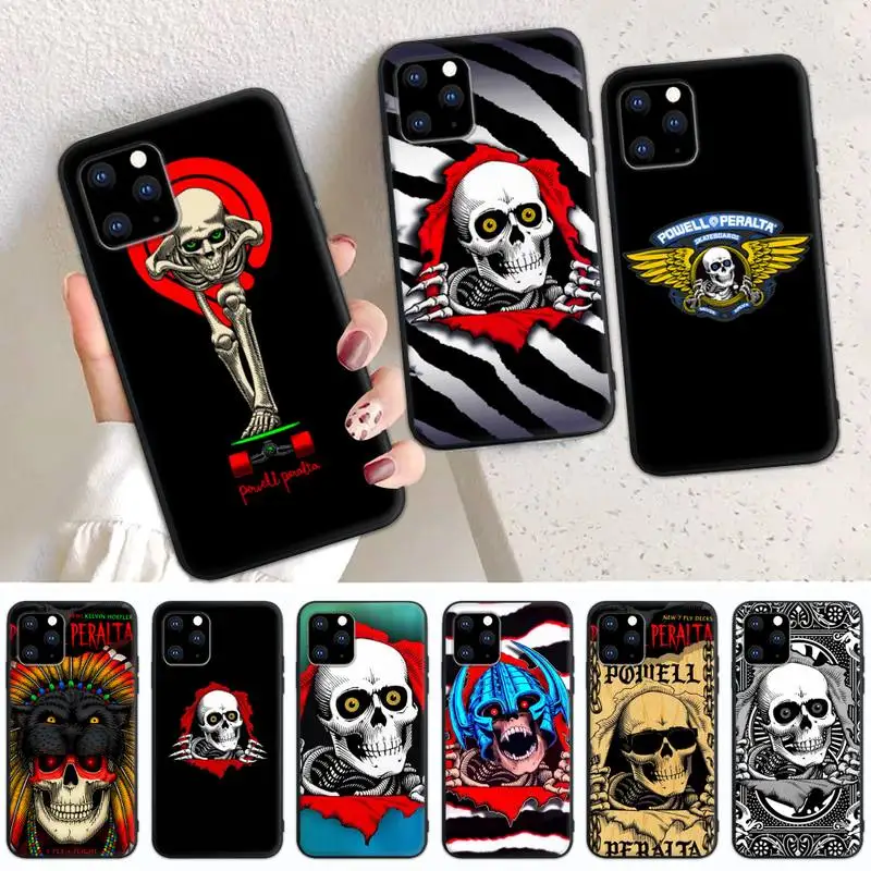 

HPCHCJHM Powell Peralta Phone Case For iPhone 6 7 8 Plus 11 12 ProMax X XR XS SE Max Back Cover