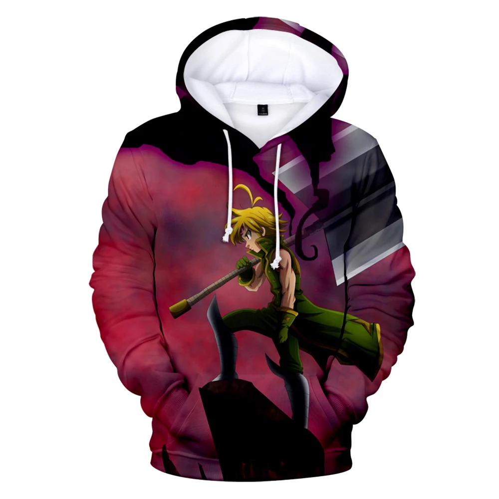 

Hot Sale meliodas 3D Hoodies Boys/girls/kids Fashion print Nanatsu No Taizai Coolest The Seven Deadly Sins Meliodas Hip Hop tops