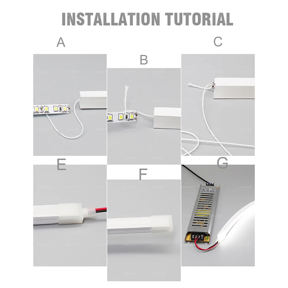 Неоновое освещение 24 В светодиодная Cutable Strip SMD2835 120 светодиодов/м гибкая