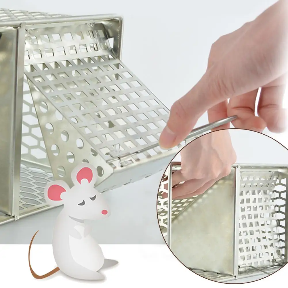 Большой Мышь клетка многоразовые автоматический ловушка супер прочная для мыши