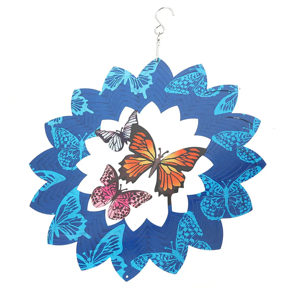 

Outdoor Living Wind Chimes Butterfly Flower Windmill Hanging Spinner Yard Garden Spinner Wall Hanging Home Decor Wind Chimes