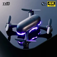 2022 new mini drone with led lights 4k hd dual camera 1080p wifi fpv rc helicopter quadcopter kids birthday christmas toys gift