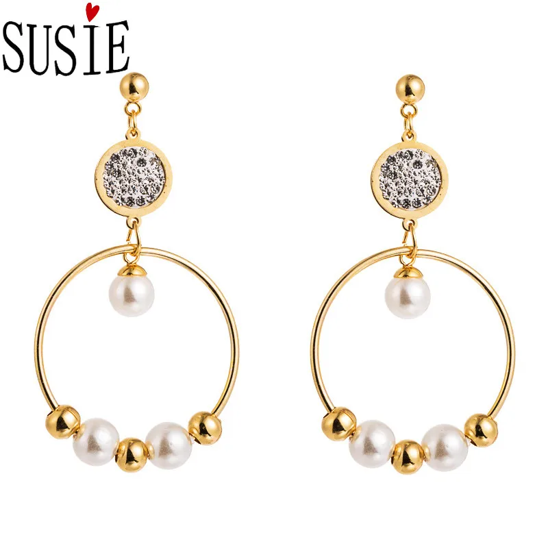 Женские жемчужные серьги LOVE SUSIE модные ювелирные аксессуары вечерние свадебные