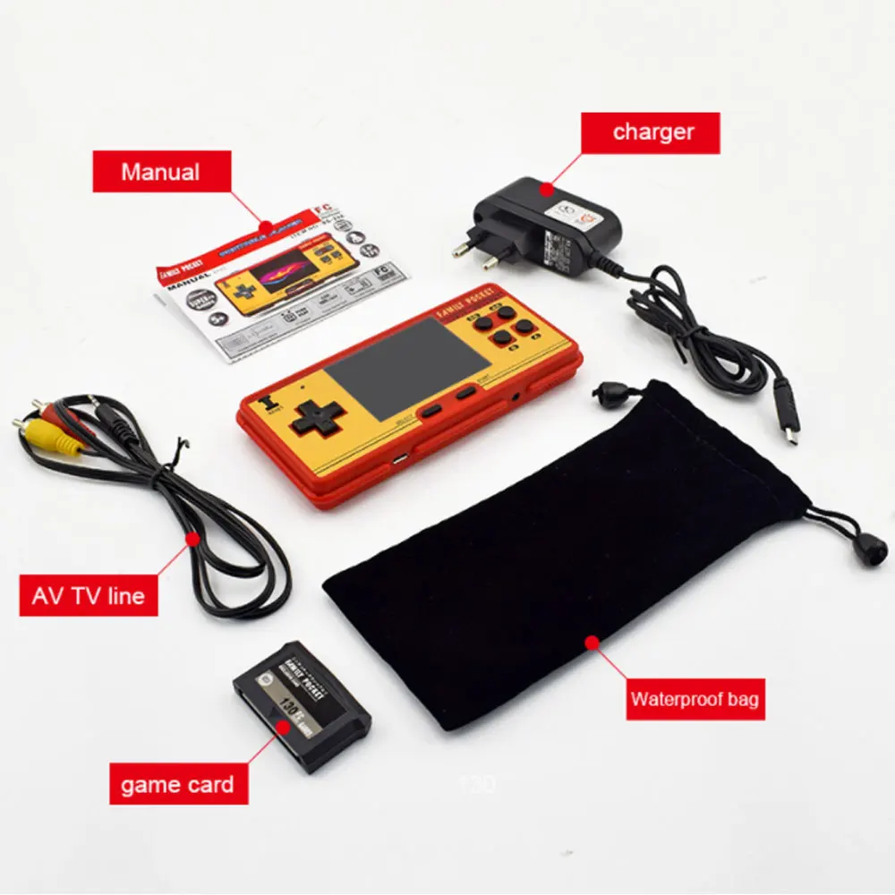 

Nostalgic Retro Handheld Game Console, Portable Tv Game Console, Built-In 508 Games, Used For Children'S Gifts