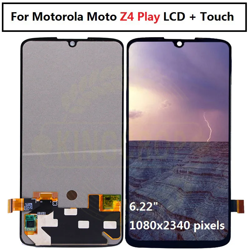 ЖК дисплей для Motorola Moto Z4 Play сенсорный экран дигитайзер в сборе Z4play z4 play бесплатная