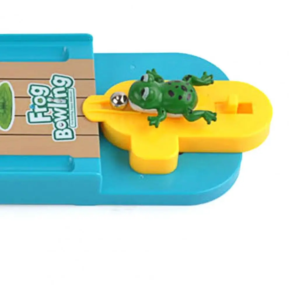 

1Set Mini Desktop Frog Bowling Game Single Double Parent-Child Interaction Educational Toy Cooperative Game for Children