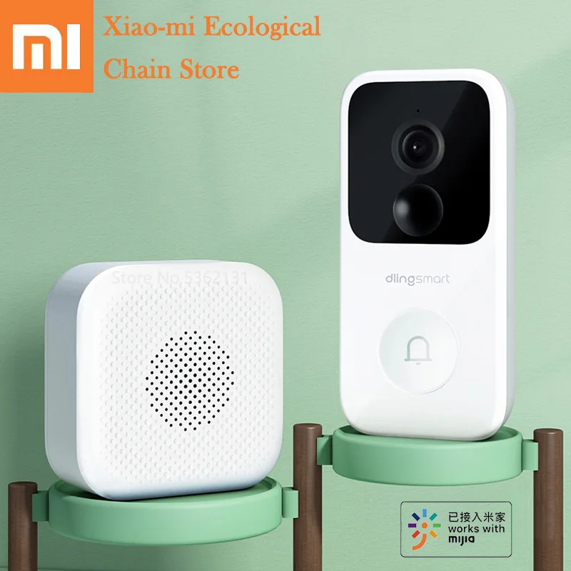 

Xiaomi Dlingsmart Smart Video Doorbell E3 2K IP Camera Human Motion Detection Infrared Night Vision WiFi Smart Wireless Intercom