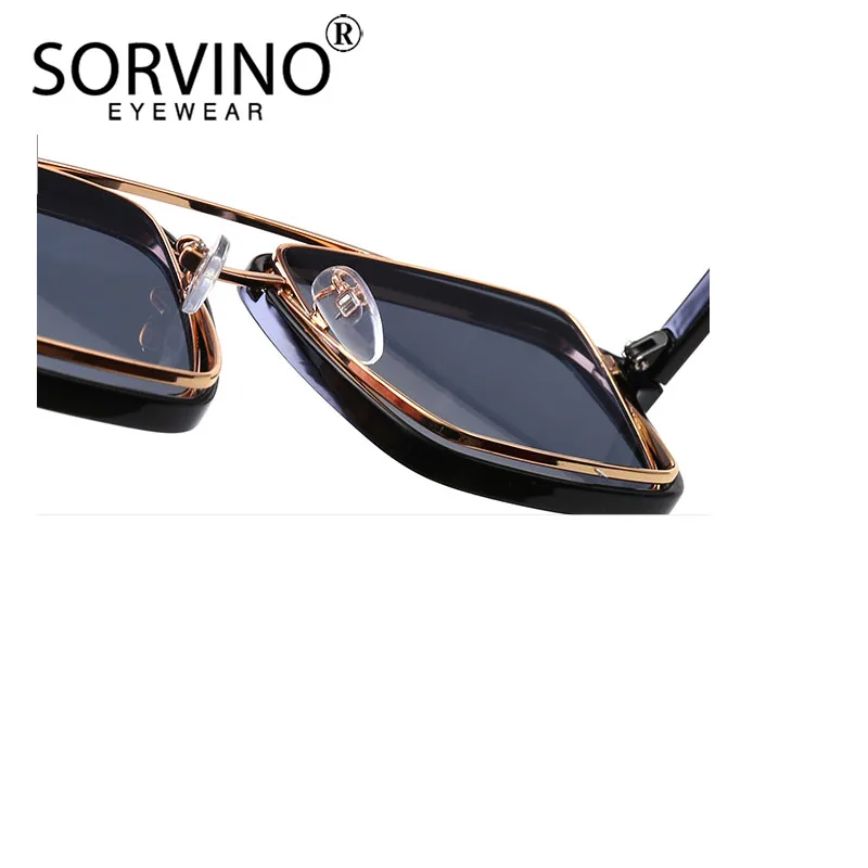 Женские и мужские солнцезащитные очки SORVINO квадратные большого размера в стиле