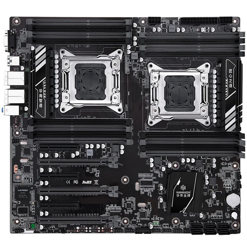 Материнская плата HUANANZHI X79 16D Intel Dual CPU LGA 2011 E5 2689 2670 V2 DDR3 1333/1600/1866 МГц 515 ГБ NVME SATA3