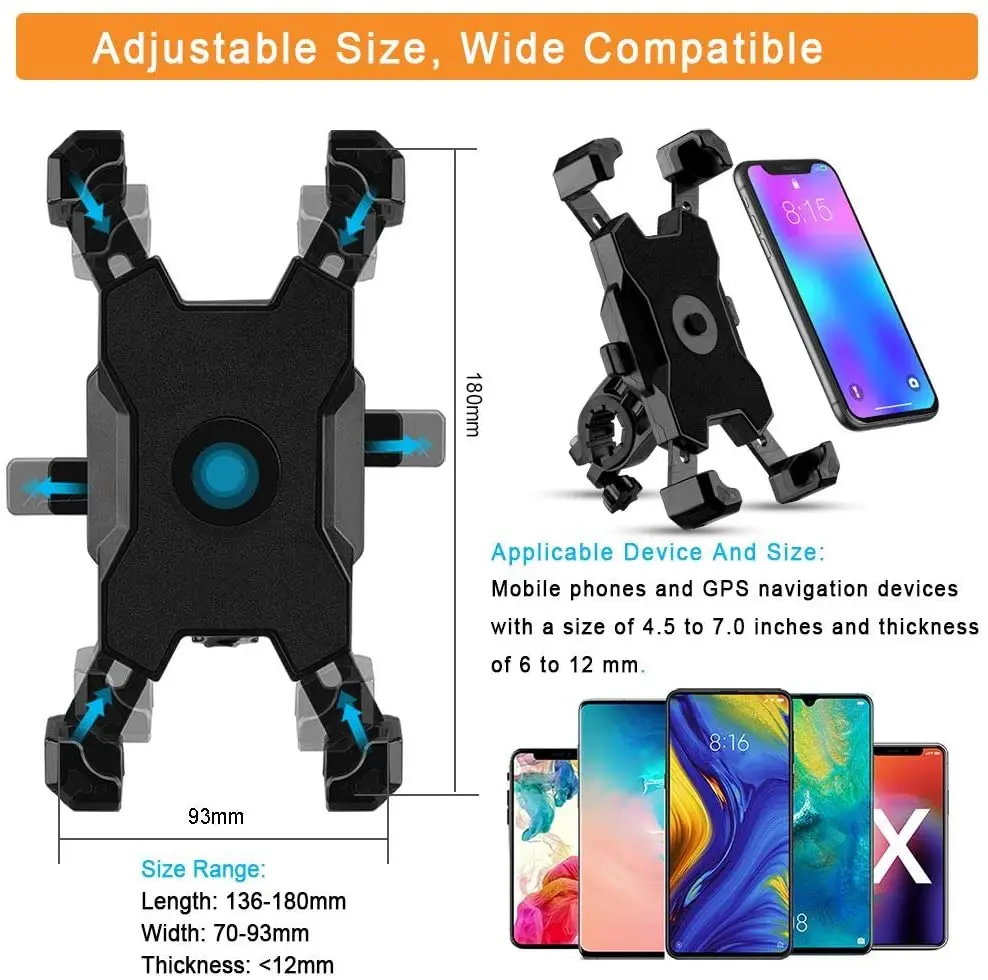 belka 2021 universal bike phone holder motorcycle bicycle phone holder handlebar stand mount bracket for iphone samsung free global shipping
