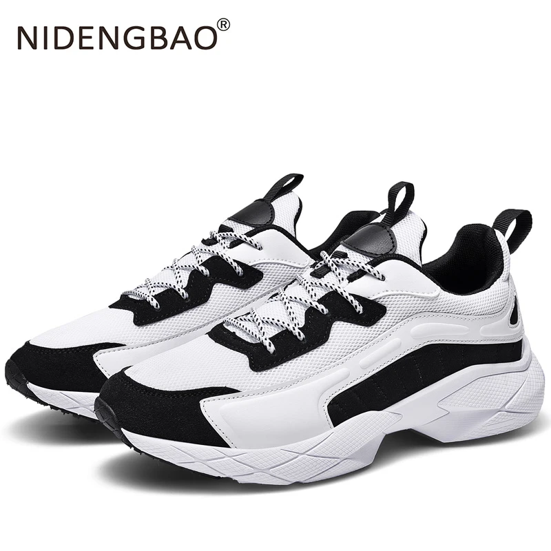 

Men Running Shoes Men Lace-up Athletic Trainers Zapatillas Sports Shoes Male Outdoor Walking Sneakers Big Size Sport Shoes 39-46