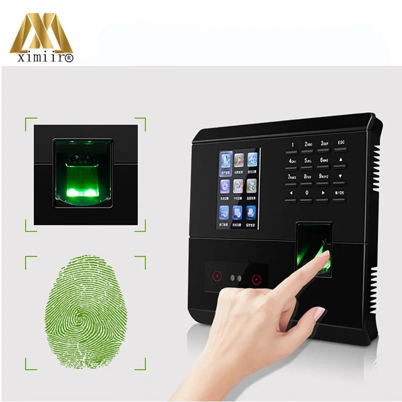 Биометрическая посещаемость времени ZK UF200 и система контроля доступа TCP/IP