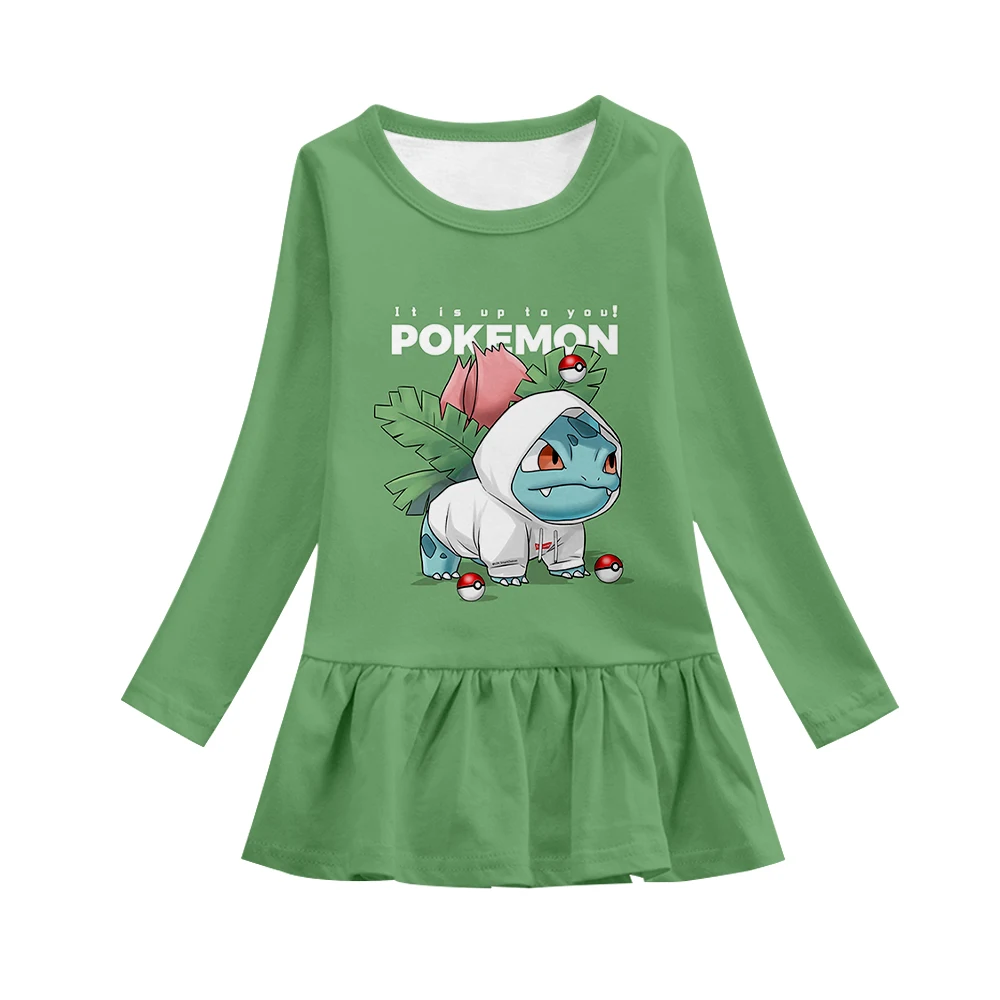 Аниме милое кавайное платье для маленьких девочек Непослушный 3D узор с длинным