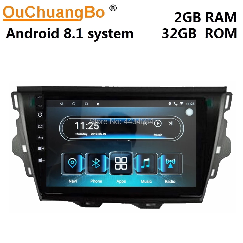 Ouchuangbo Автомобильный gps стерео радио для Great wall voleex c30 2015 2019 поддержка испанского 8