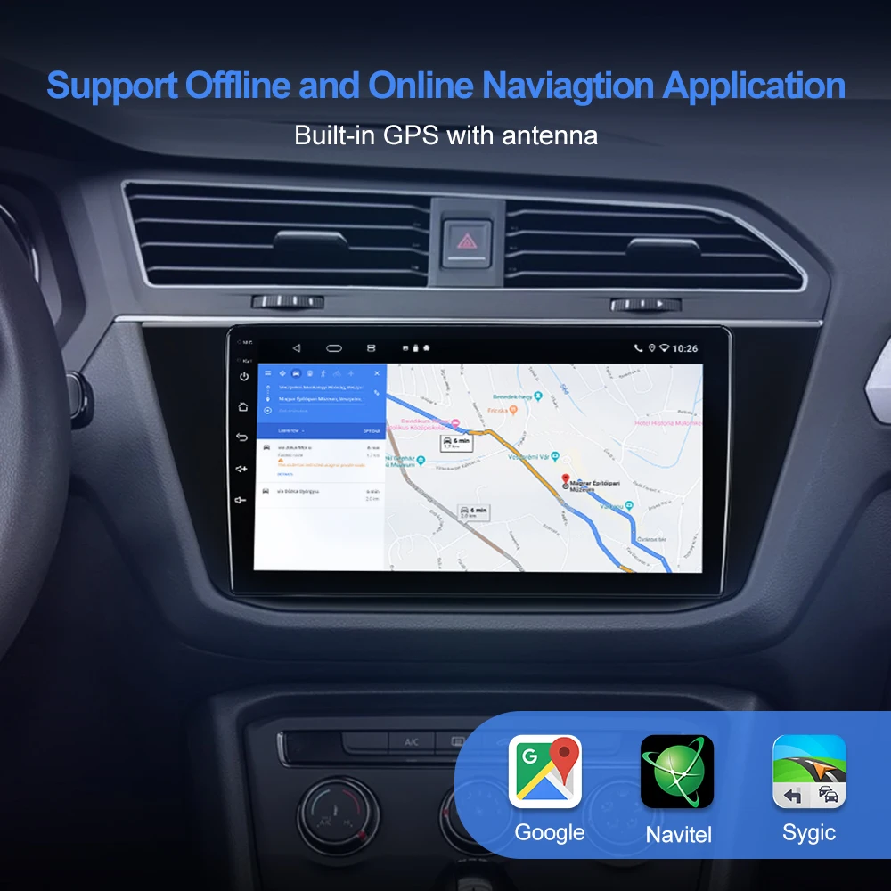 Автомобильный радиоприемник ISUDAR Android 10 для VW/Volkswagen/Tiguan 2017-2019 автомобильный