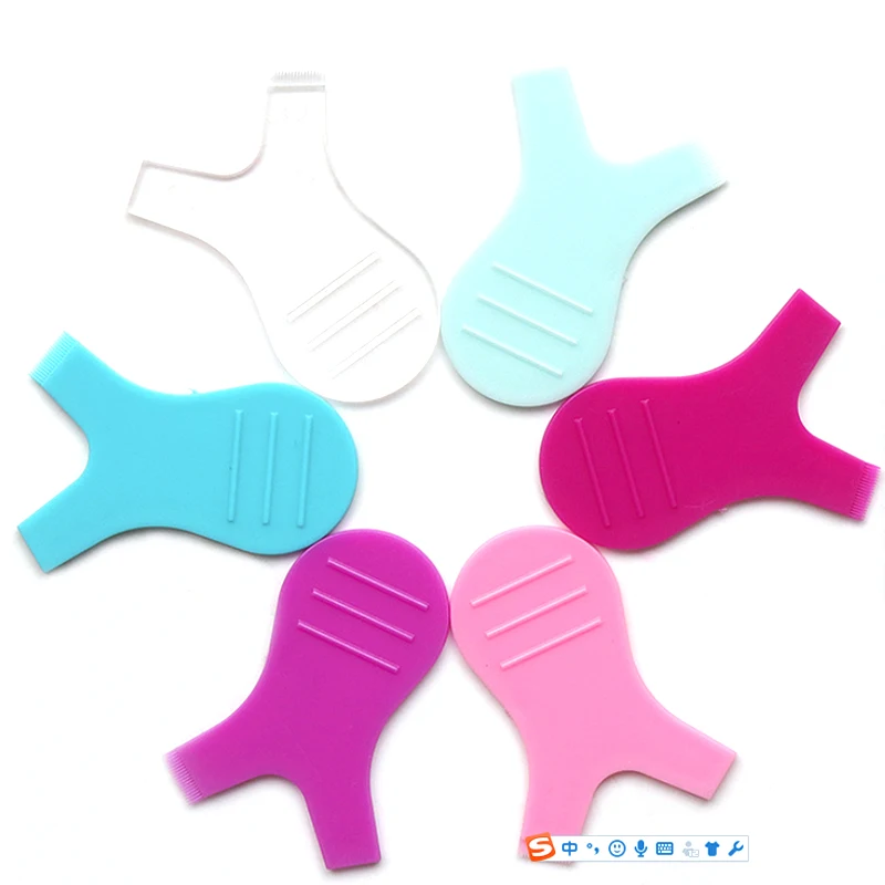 

FX-T58 Buenas Grafting Eyelashes Comb Beauty Auxiliary Tool Silicone Eyelash Perm Tool Y-Shape Eyelash Brushes