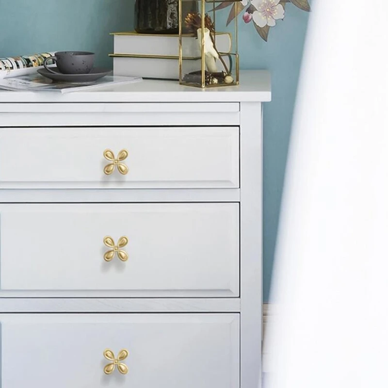 Современный Твердый латунный шкаф зеркальная Золотая мебель ручки для шкафа