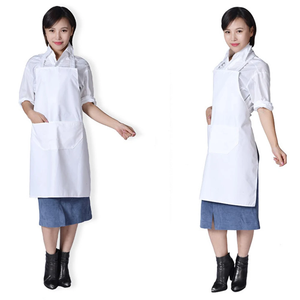 Противообрастающий Одноцветный кухонный фартук приготовление пищи для выпечки