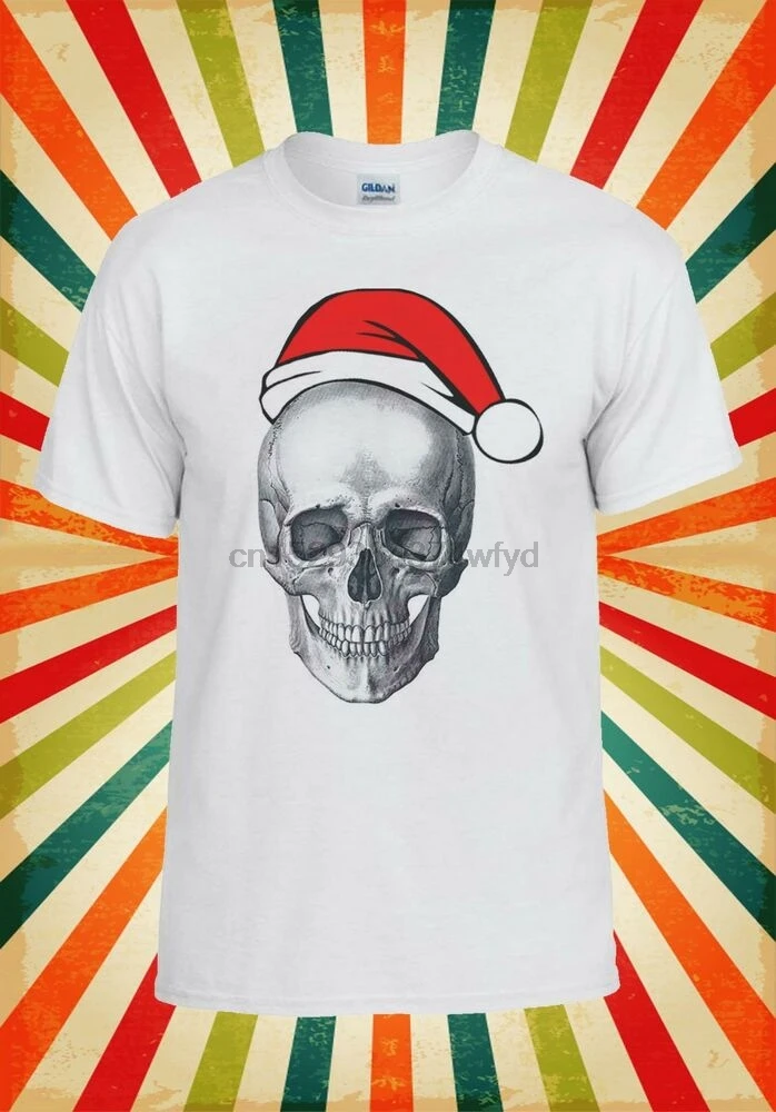 Рождественский череп сатана Забавный крутой мужской женский жилет майка унисекс