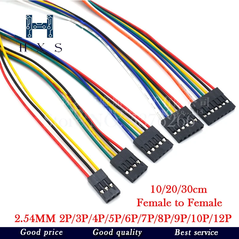 5 шт. 2 54 мм провода Dupont Line female 1P2 3 4 6 7 8 9 10 12 Pin cable соединительный кабель провод для