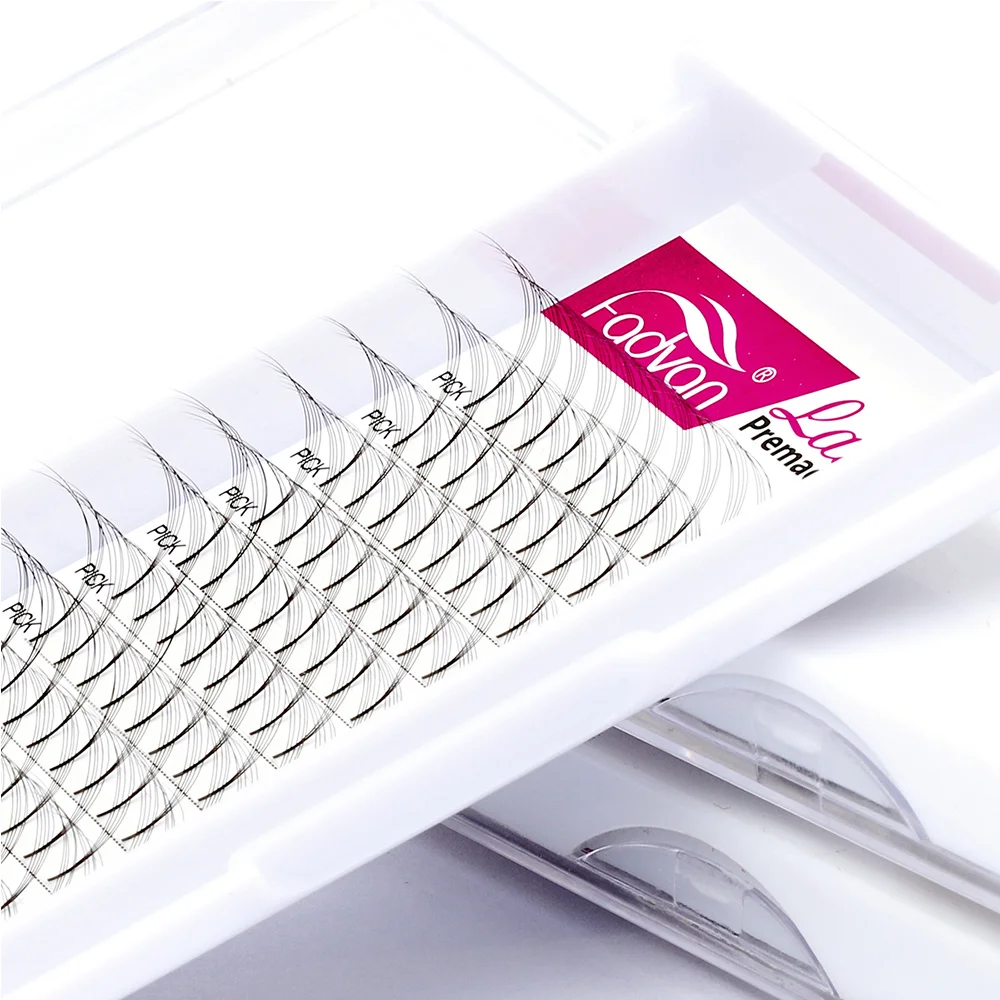 2 чехла/партия предварительно сделанные объемные вееры для наращивания ресниц 0