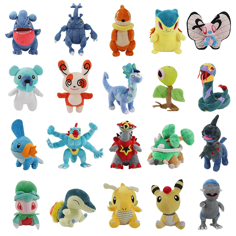 Digimon плюшевые игрушки 16-93 см теплая игра Heracross Buizel Turtonator Feraligatr Butterfree Mudkip куклы |