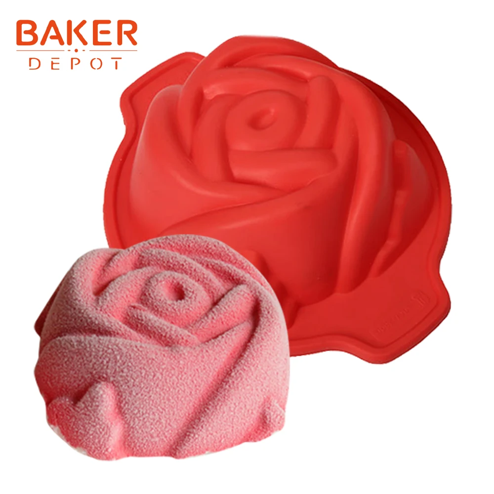 CDY-009 BAKER DEPOT силиконовые маленькие формы для торта Роза цветок пудинг бисквит мыло Плесень торт формы для выпечки инструмент для выпечки кондитерские формы DIY Валентина - Цвет: CDY-009