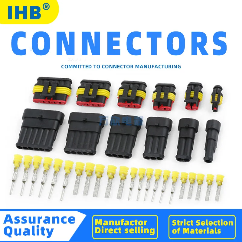 Водонепроницаемый электрический соединитель Way AMP 2 pin 1/2/3/4/5/6 pin|Соединители| |