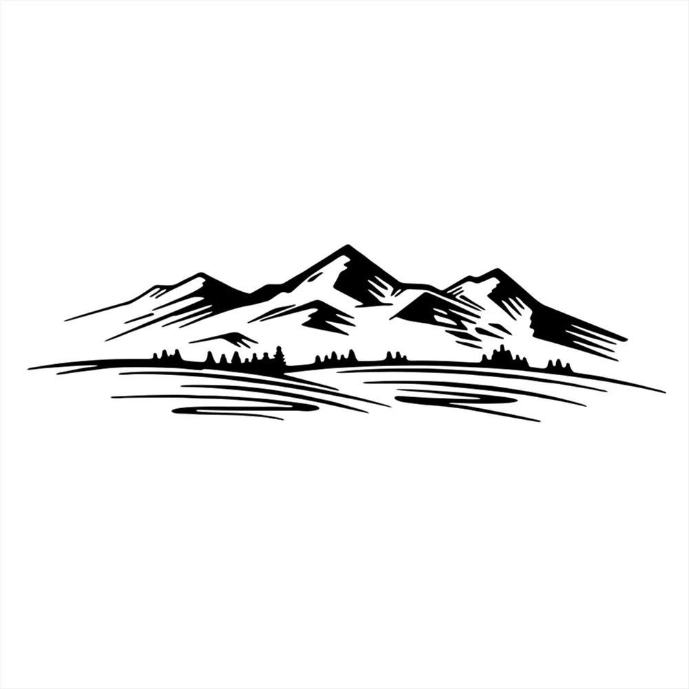 

Car Stickers Mountain Totem Self-Adhesive Vinyl Graphics Engine Hood Car Body Decals Waterproof Universal Car Accessories