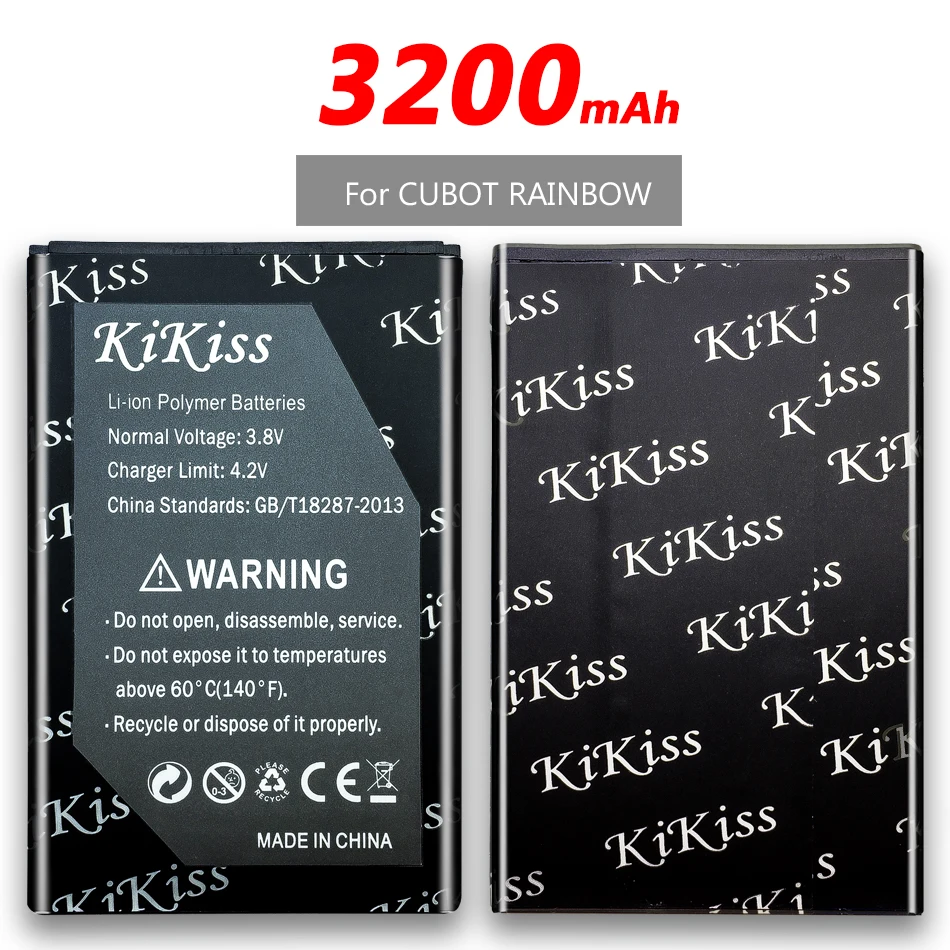 

3200 мА/ч, мобильный телефон Батарея для CUBOT RAINBOW + номер для отслеживания