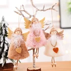2021 Новогодний подарок милая Рождественская Кукла-ангел орнамент с рождественской елкой Noel Deco Рождественское украшение для дома Natal Navidad 2020 Декор