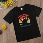 Harajuku Эстетическая детская футболка для мальчиков и девочек Pew Madafakas, топы с короткими рукавами, футболки, модная футболка, детская одежда, футболка