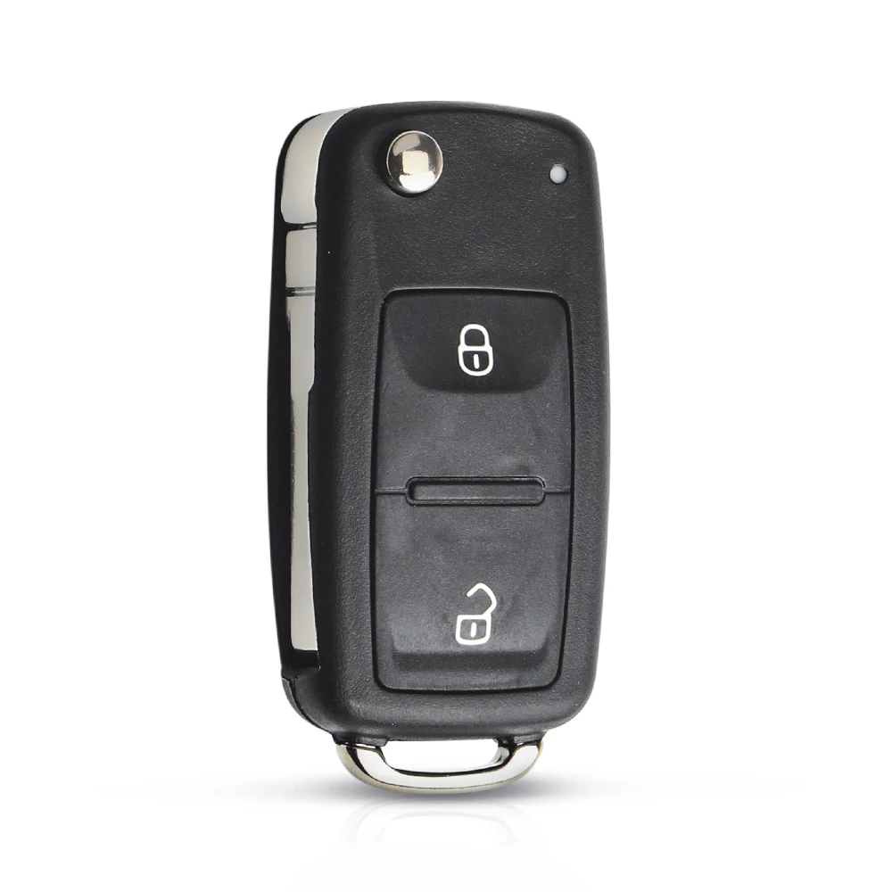 KEYYOU 10 шт. складной Автомобильный ключ с 3 кнопками и переключателем для VW polo passat b5