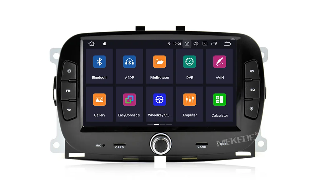 Android 9,0 4+ 64G Автомобильный CD dvd-плеер для FIAT 500-+ gps навигация 1024X600 Двухканальное радио мультимедиа 7 дюймов головное устройство