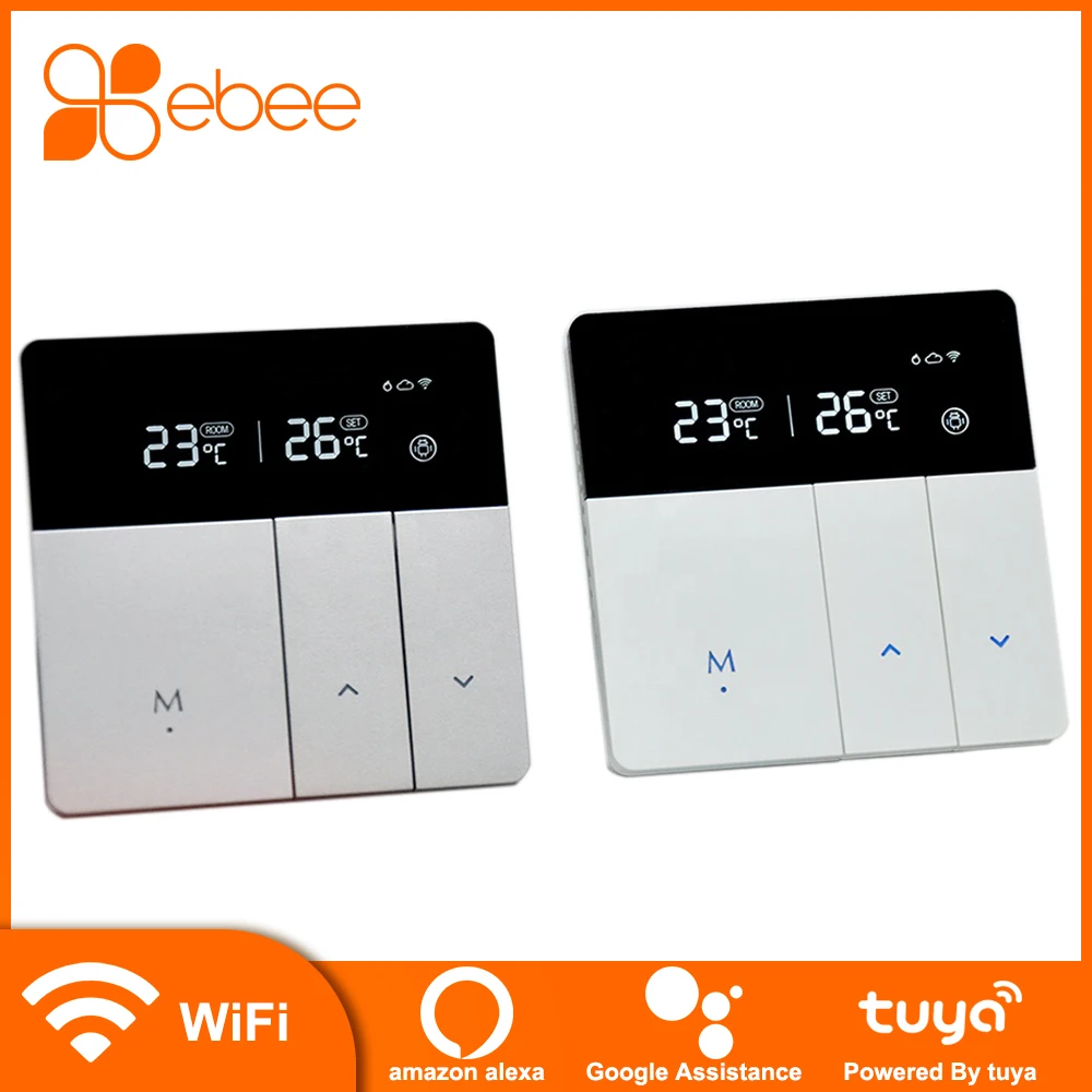 EBEE интеллектуальная беспроводная (Wi Fi) Tuya Термостат 220V для напольного нагрева