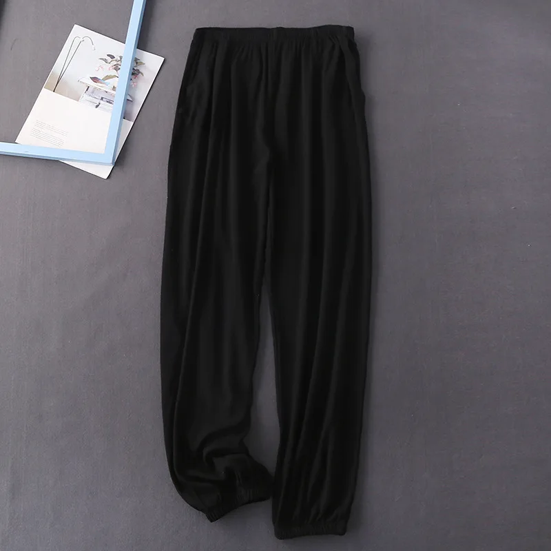 

JULY'S SONG Soft Comfort Sleep Pants Women Cotton Casual Loose Sleep Bottoms Lounge Women Elastic Plus Size Pants Outwear