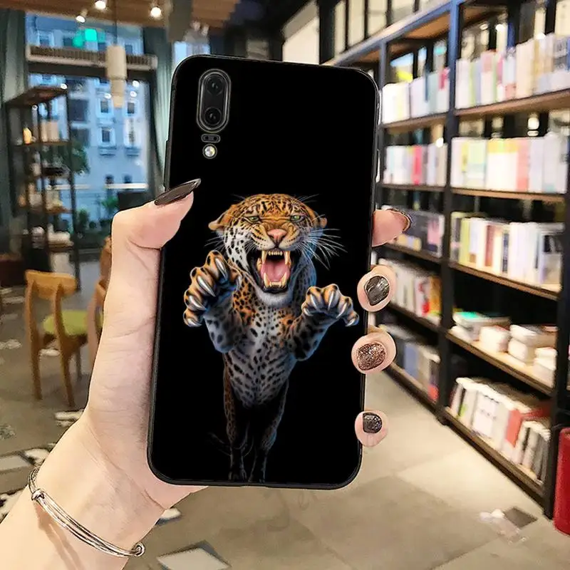 

leopard Tiger lion animal ferocious Phone Case For Huawei honor Mate P 10 20 30 40 Pro 10i 9 10 20 8 x Lite