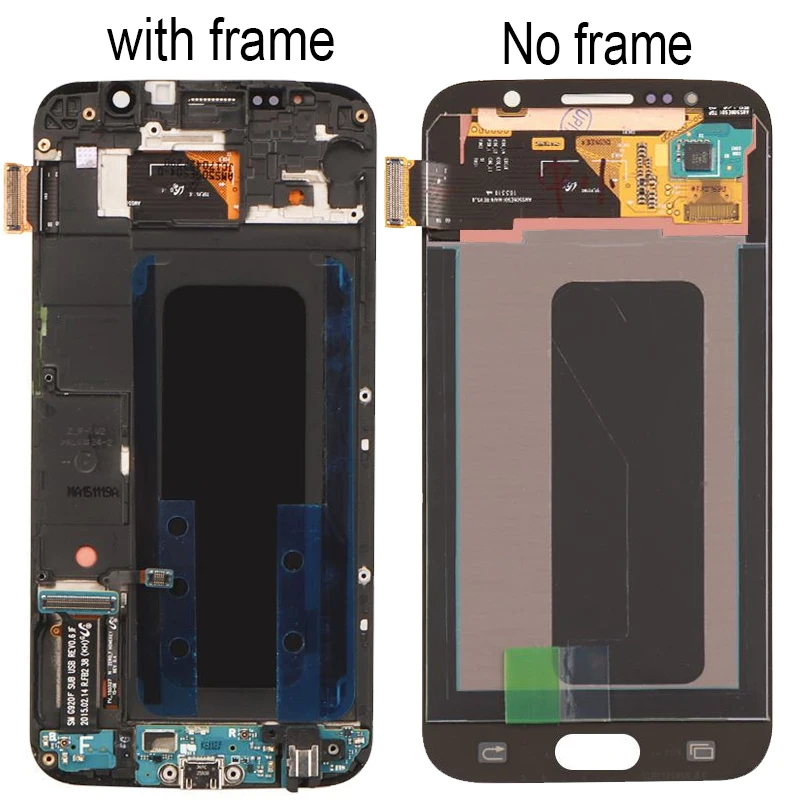 ЖК-дисплей 5 1 ''Super Amoled для SAMSUNG Galaxy S6 G920 G920F сенсорный экран с дигитайзером в