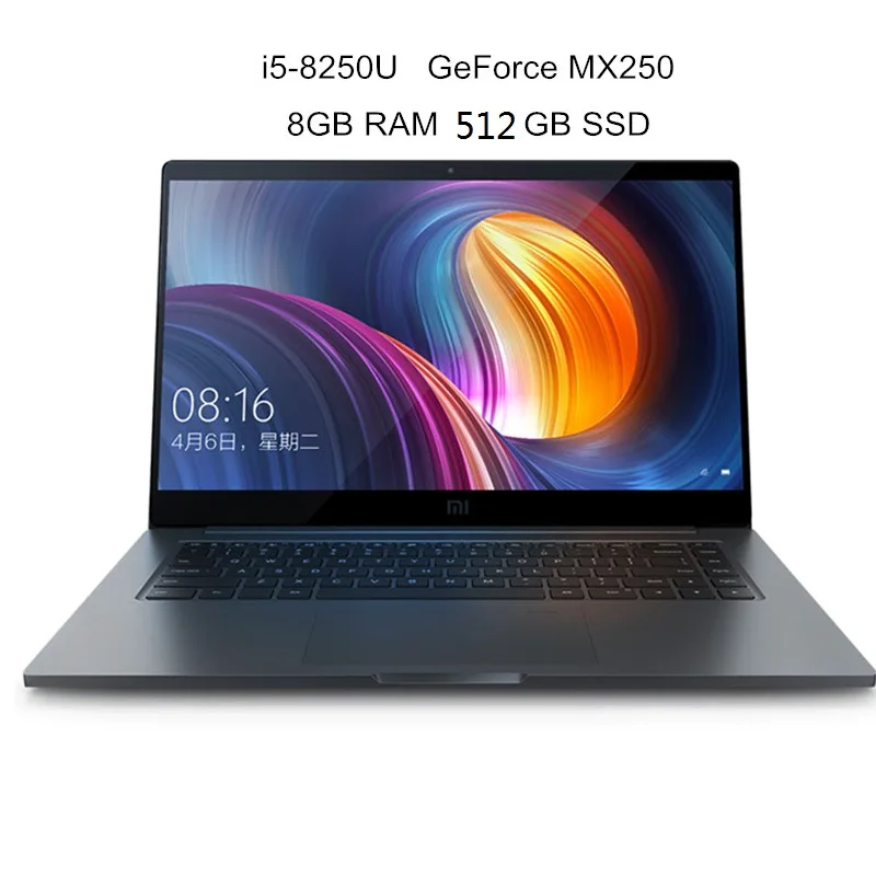 I5 8G 512G MX250 Xiaomi mi ноутбук Pro 15,6 дюймов Windows 10 Intel quad core I5/I7 8 ГБ/16 ГБ ram 256 ГБ SSD 2G выделенная карта Ga mi ng ноутбук - Цвет: I5 8G 512G MX250