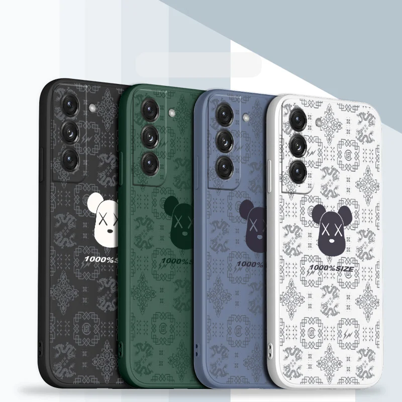 

Cool Bear Case For Samsung Galaxy S22 S21 S20 FE S10 Note 20 10 Ultra Plus A72 A52 A32 A71 A51 A31 A21S 4G 5G Phone Back Cover