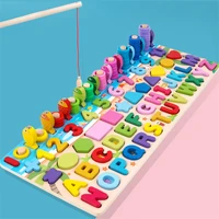 puzzles wooden learning toys for kids alphabet animal fruit transportation vegetables shape baby early educational toy zll