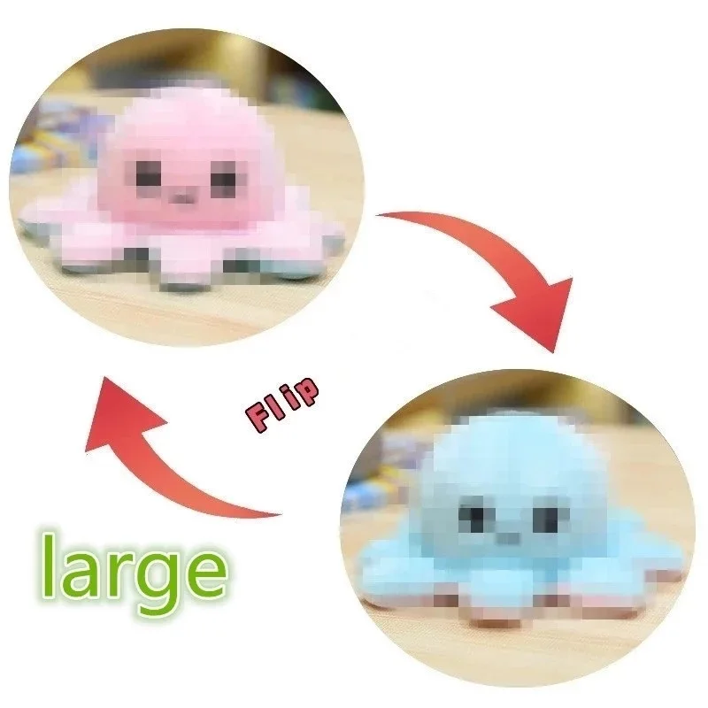 

Big L40CM Plush Toy Double-sided Flip Plushie Toys Animal Simulation Plush Toys For Children Gifts Color Sent Randomly