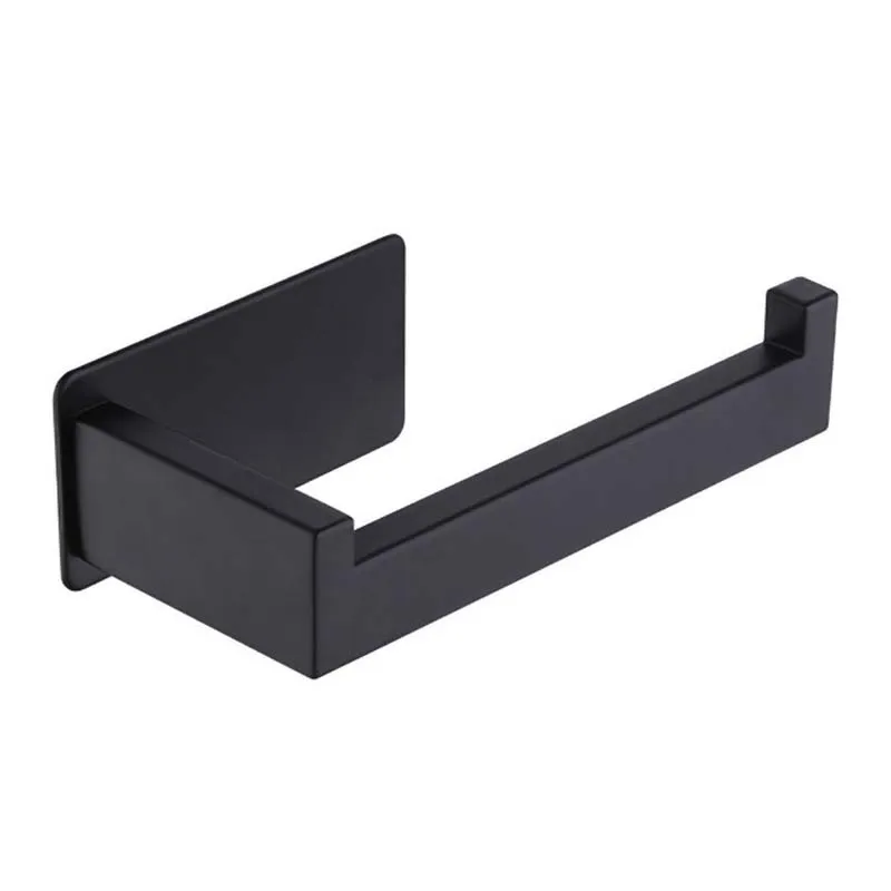 

Toilet Paper Holder Matte Black, Toilet Tissue Roll Holders Dispenser and Hangers Wall Mounted for Bathroom & Kitchen