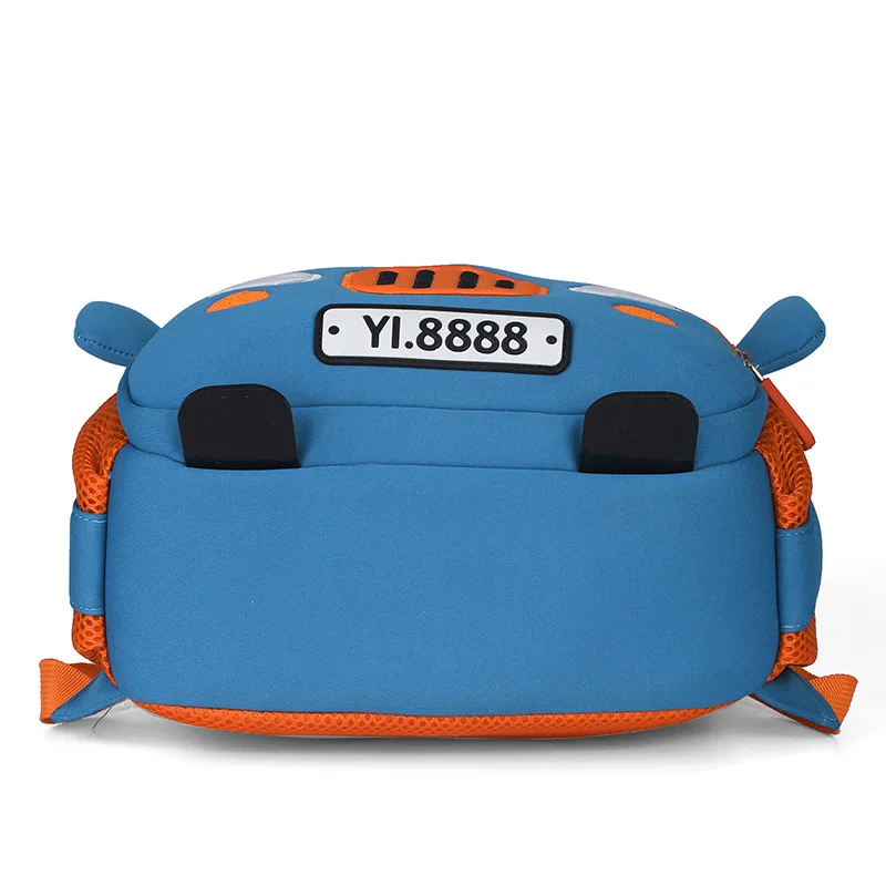 Модные Синие Школьные сумки с машинкой для мальчиков и девочек детские рюкзаки